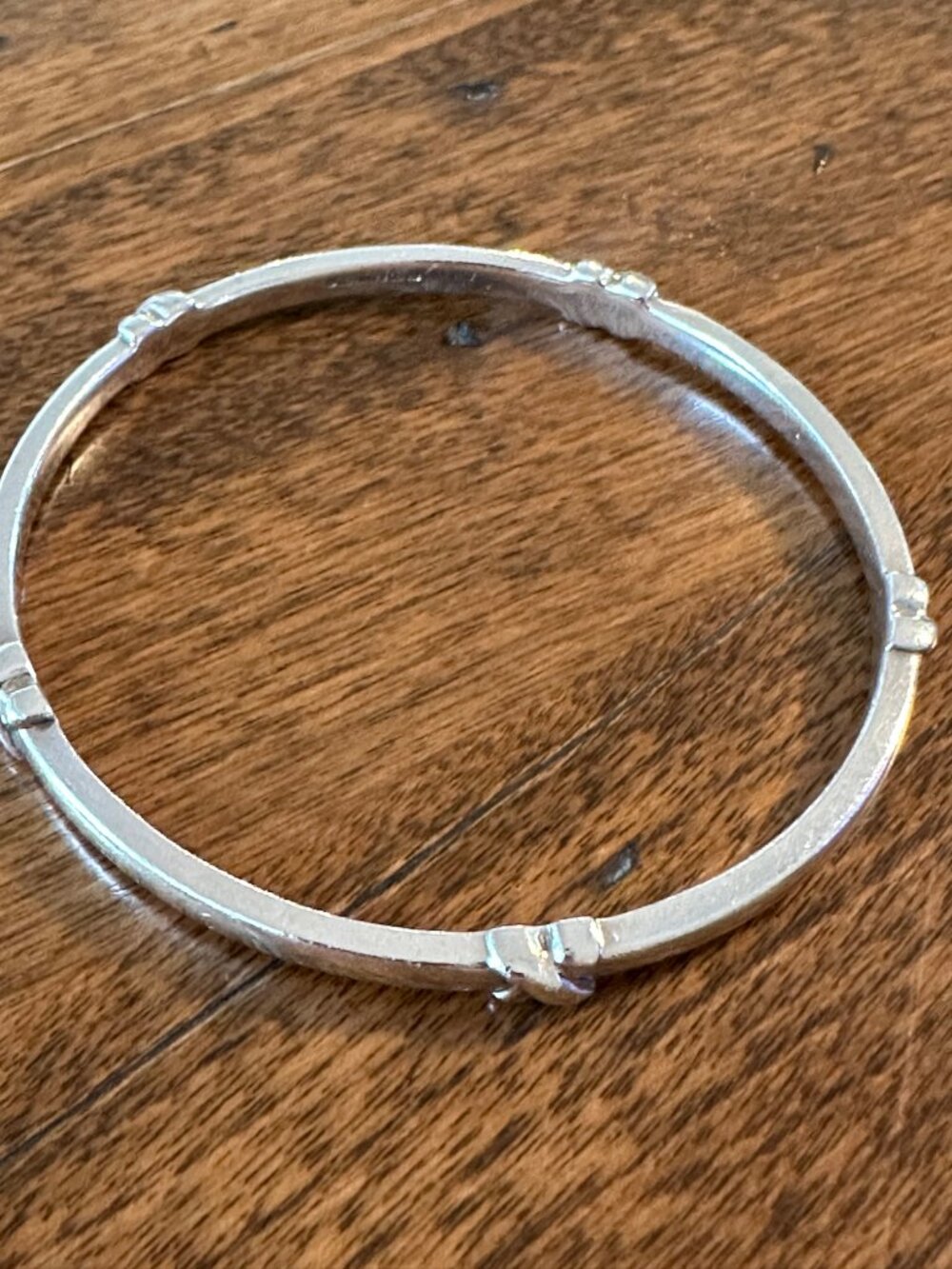 Authentic Tiffany & Co Sterling Silver X Station Bracelet Bangle